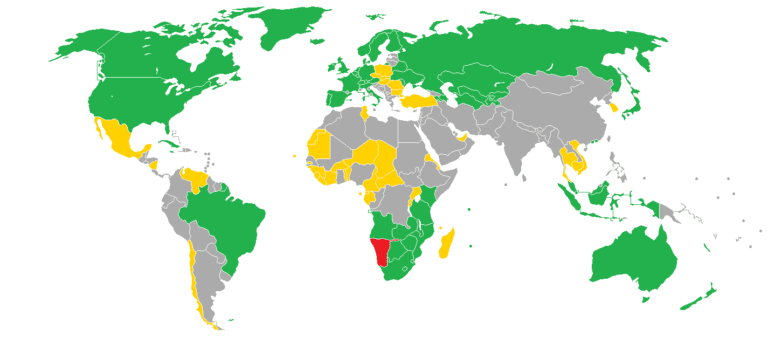 Visa policy of Namibia