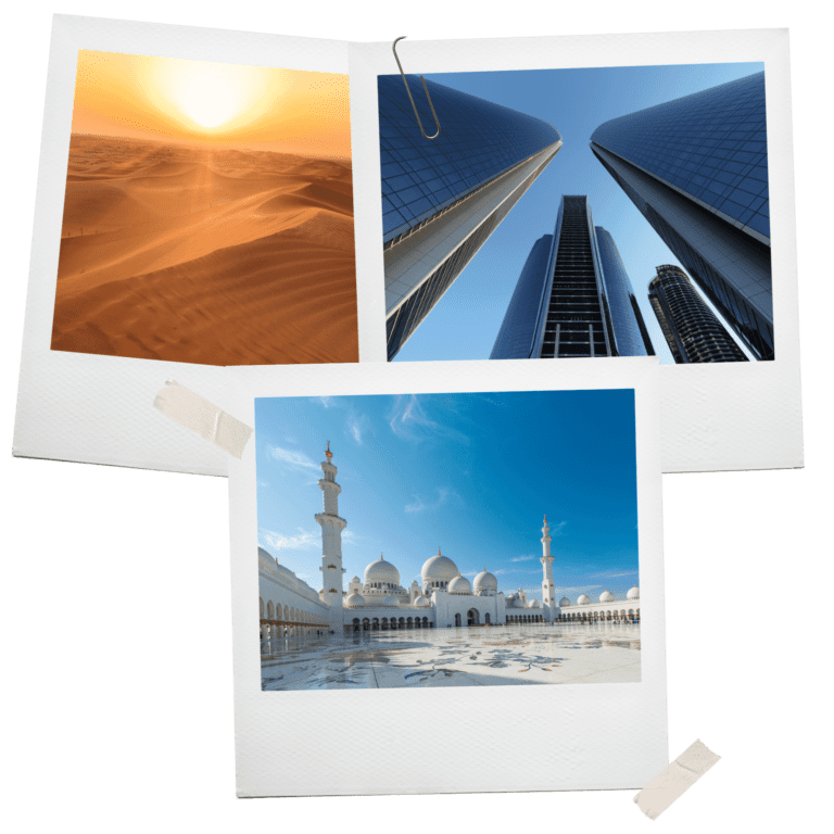 abu dhabi photo collage