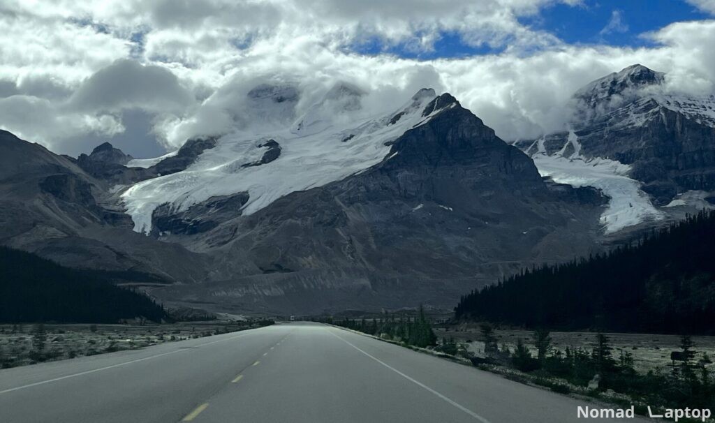 The Icefields Parkway in Alberta