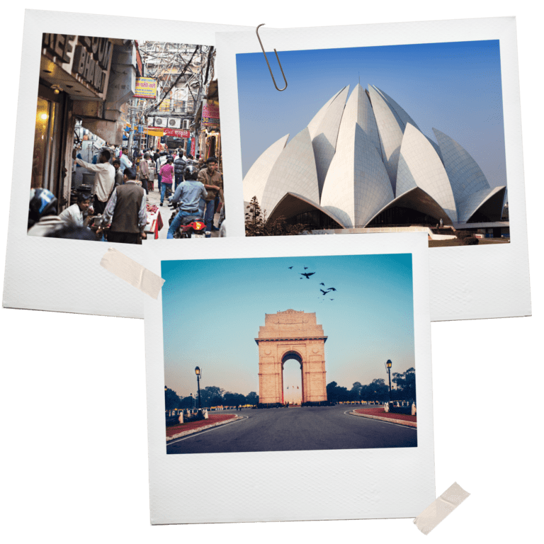 Photo collage of New Delhi