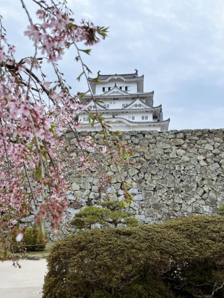 Himeji castle from inner castle grounds